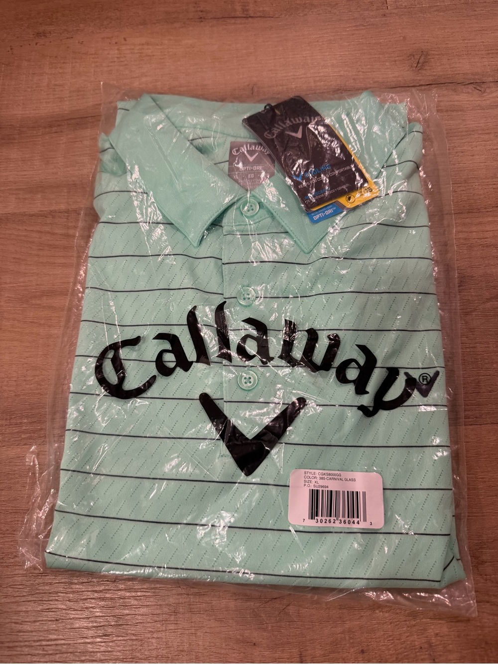 Callaway Men’s Mint Green Performance Golf Polo